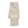thumbnail image 6 of Ediodpoh Satin Silk Button Down Pajamas PJ's Sets Solid Two Piece Family Matching Sleepwear Loungewear Long Sleeve Silk Nightwear for Men Beige XXL, 6 of 8