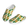 thumbnail image 2 of Goofa Corn Print Womens Mens Cotton Lightweight House Slippers , Washable Home Slippers,Indoor Comfy Bedroom Cozy Slippers-46/47, 2 of 7