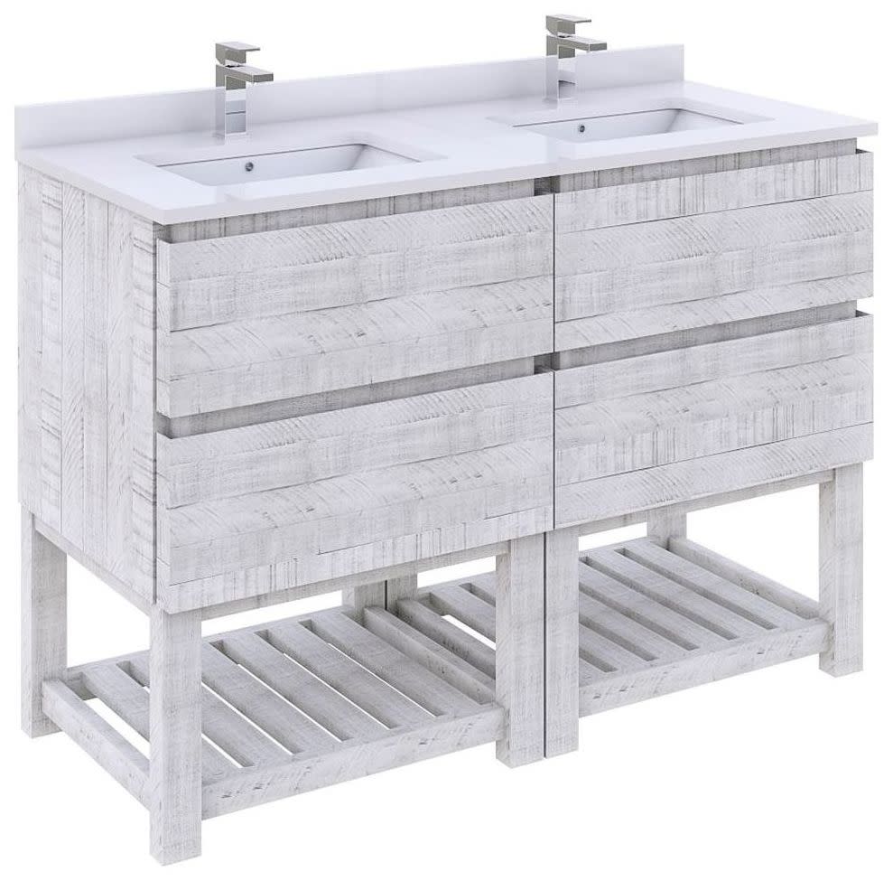 Fresca Fcb312424Fs Formosa 46" Double Free Standing Wood Vanity