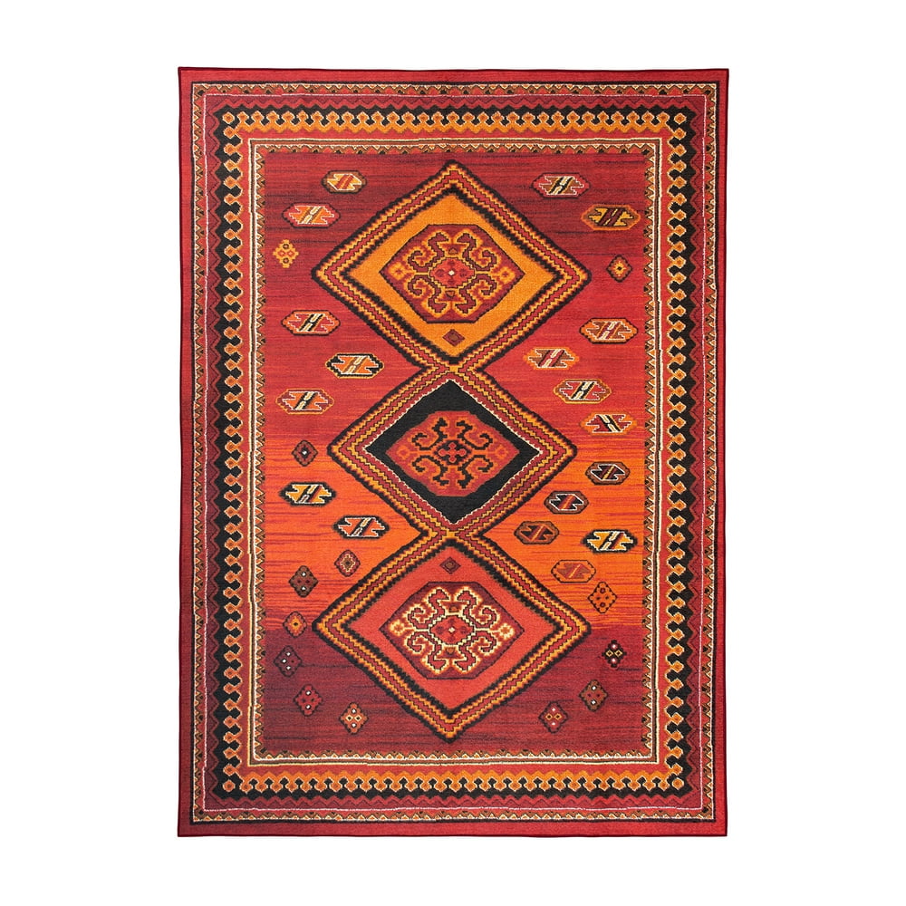 My Magic Carpet Machine Washable Area Rug Phoenix Kilim 5X7