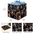 thumbnail image 3 of Dachshund Large Capacity Foldable Storage Basket Toy Box with Handle, 10.8"x10.5"x10.6, 3 of 6