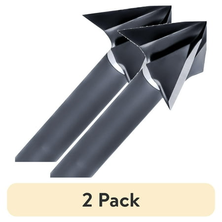 (2 pack) Ozcut Hurricane 3 Blade Offset Single Bevel Blades - 100gr 125gr 150gr 100% Stainless Steel Fixed Blade Broadhead (3 Pack)