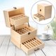 thumbnail image 4 of Caja De Madera Sin Tapa, Práctica Práctica 59 Ranuras De Almacenamiento Organizador De 3 Capas, Caja De Almacenamiento Duradera Pulido Para Uso Doméstico Armario Uso Diario Uso YLSHRF Otros, 4 of 8