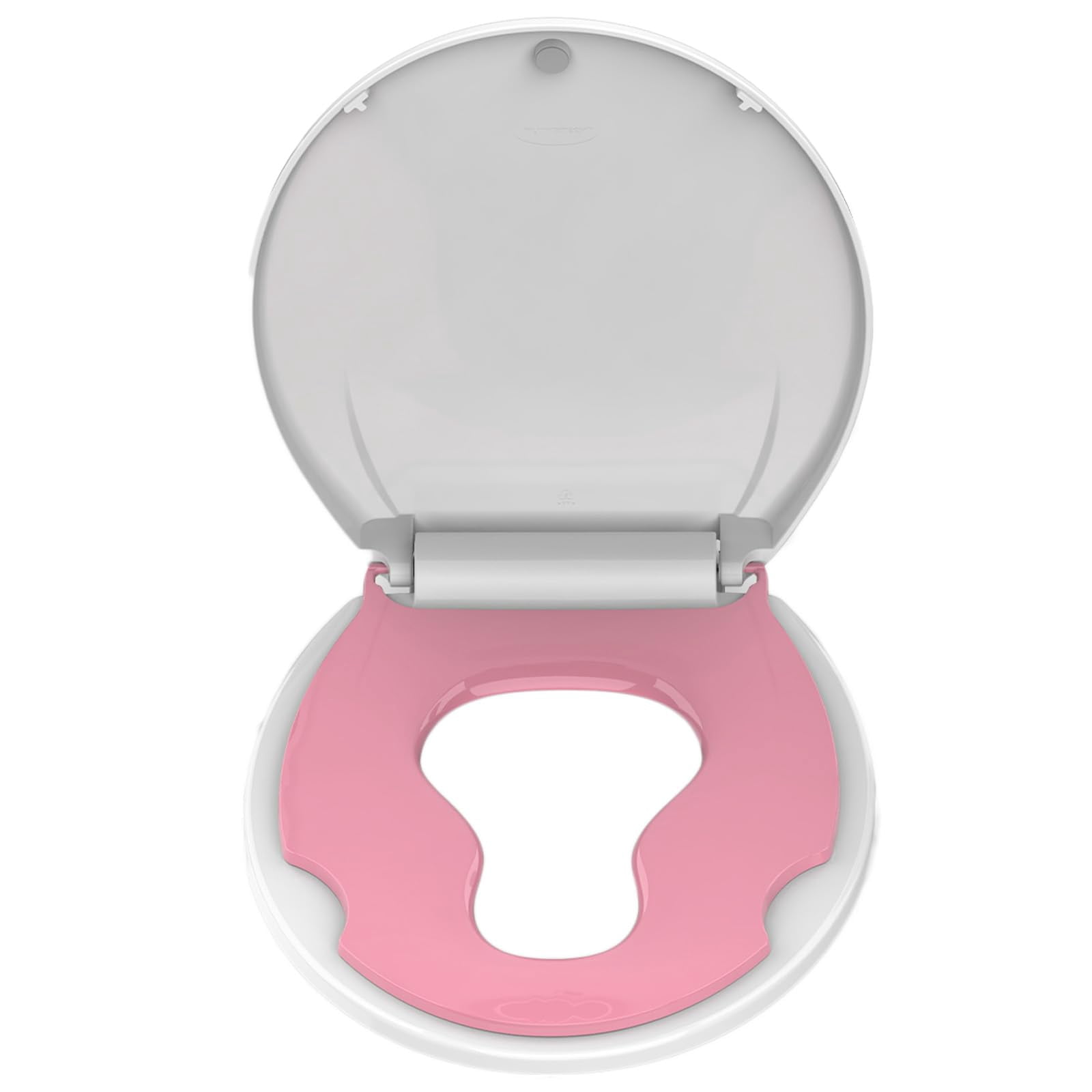 Round Toilet Seat, 16.5” Slow/Soft Close Round Toilet Seat for Round Toilets, No-Slams Quiet-Close Lid, Easy-to-Install, Durable Never-Loosen Design