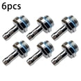 thumbnail image 1 of 6Pc Water Cooling Barb Fitting 2-Touch Fitting G1/4 Thread Hose Pagoda Connector, 1 of 9