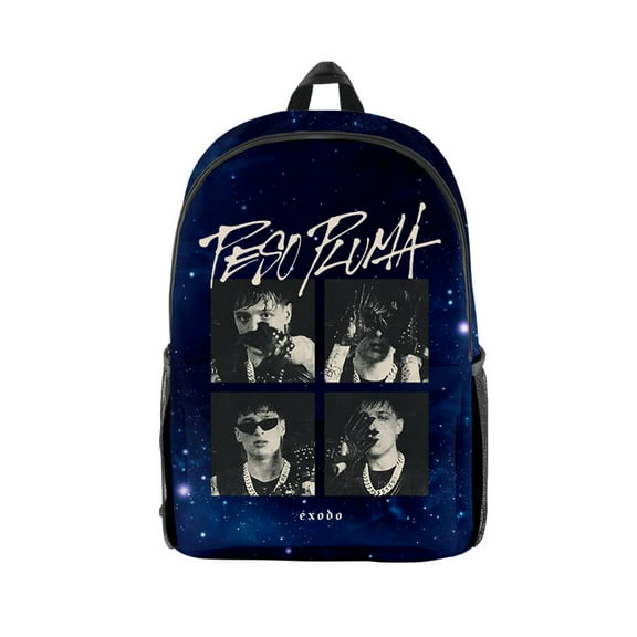 Peso Pluma Exodo Portraits Merch Backpacks Cosplay Unisex Fashion Casual HipHop Streetwear Bags