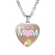 thumbnail image 2 of Collar para mamá con colgante de corazón regalos para el Día de la madre collar sencillo para mujer Plata, 2 of 8