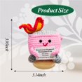 thumbnail image 2 of Emotional Support Dumpster Fire Doll Nordkawa Crochet Pink, 2 of 6