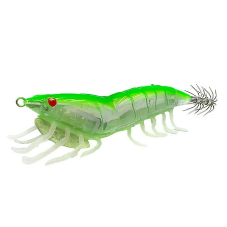 3.0# Squid Bait Squid Hook Wood Shrimp Squid Hook Soft Leg Shrimp Lure Bait