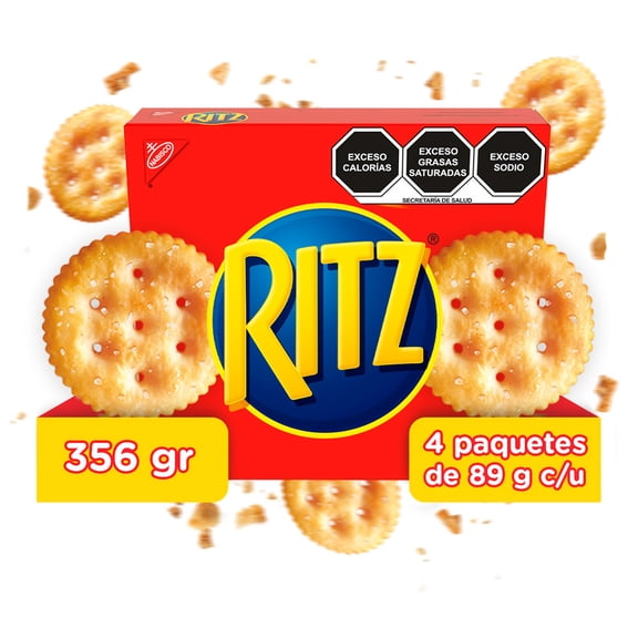Galletas saladas Ritz 4 rollos de 89 g c/u