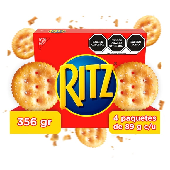 Galletas saladas Ritz 4 rollos de 89 g c/u