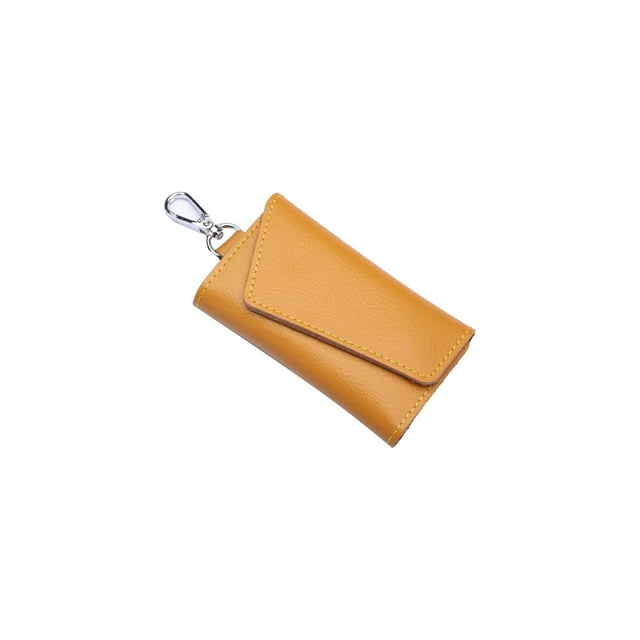 Premium Cowhide Key Holder – Compact Leather Key Organizer for Car, Home, or Office Keys