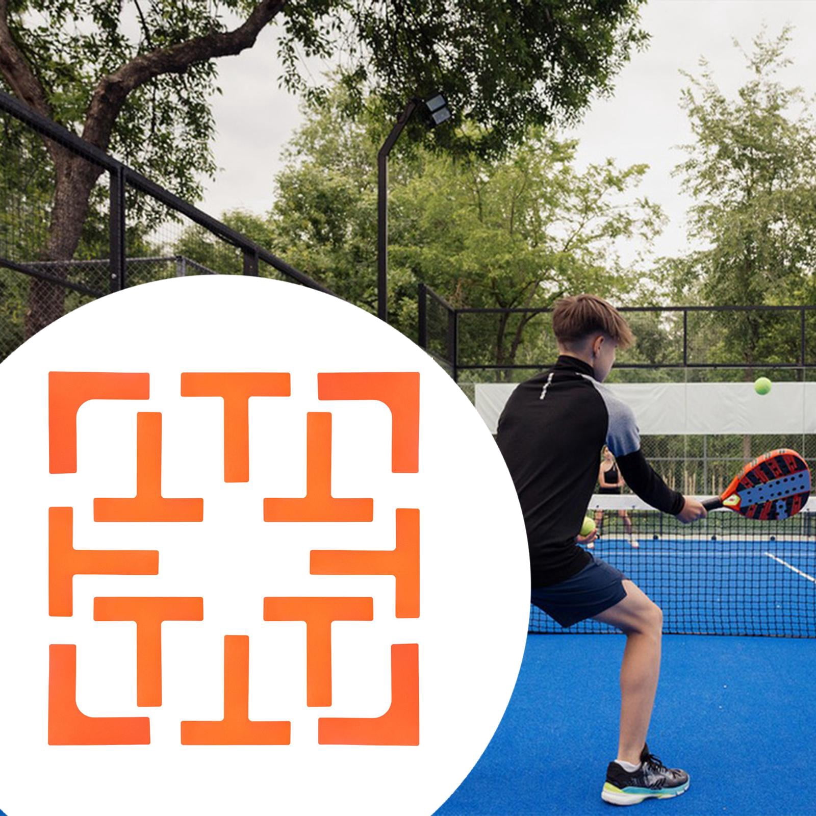 QccHieUs Pickleball Court Marker Kit Court Lines Marker Lawn Park Training Gift Equipment Orange