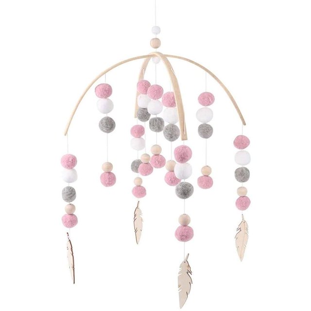 Campana De Cama De Fieltro Nórdico Cama De Bebé Móvil Carillón De Viento Sonajero Juguete Recién Nacido Carillón De Viento Móvil Para Cama De Bebé Yuarrent BA001269-01