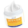 thumbnail image 1 of Crema de urea 42% - Cuidado de los pies para talones secos y agrietados Loción para pies - Con 2% de ácido salicílico Aceite de árbol de té Manteca de karité Aloe Vera - Para pies Manos Talones Codos, 1 of 5