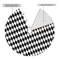 thumbnail image 2 of Yiaed Black And White Diamonds Print Christmas Tree Skirt , Tree SkirtsTree Mat for Christmas Winter Holiday Indoor Decorations-48", 2 of 7