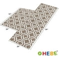 thumbnail image 4 of Findosom 20"x32"+20"x59" 2pcs Kitchen Rug Set Non Slip Kitchen Runner Rug and Doormat Machine Washable Kitchen Mats Set Kitchen Area Rug Floor Mat Long Hallway Laundry Room Runner Rug Coffee, 4 of 7