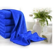 Wellco Car Microfiber Large Cleaning Drying Towel Blue 63 Inchx23.6 Inch Reusable Durable Washable