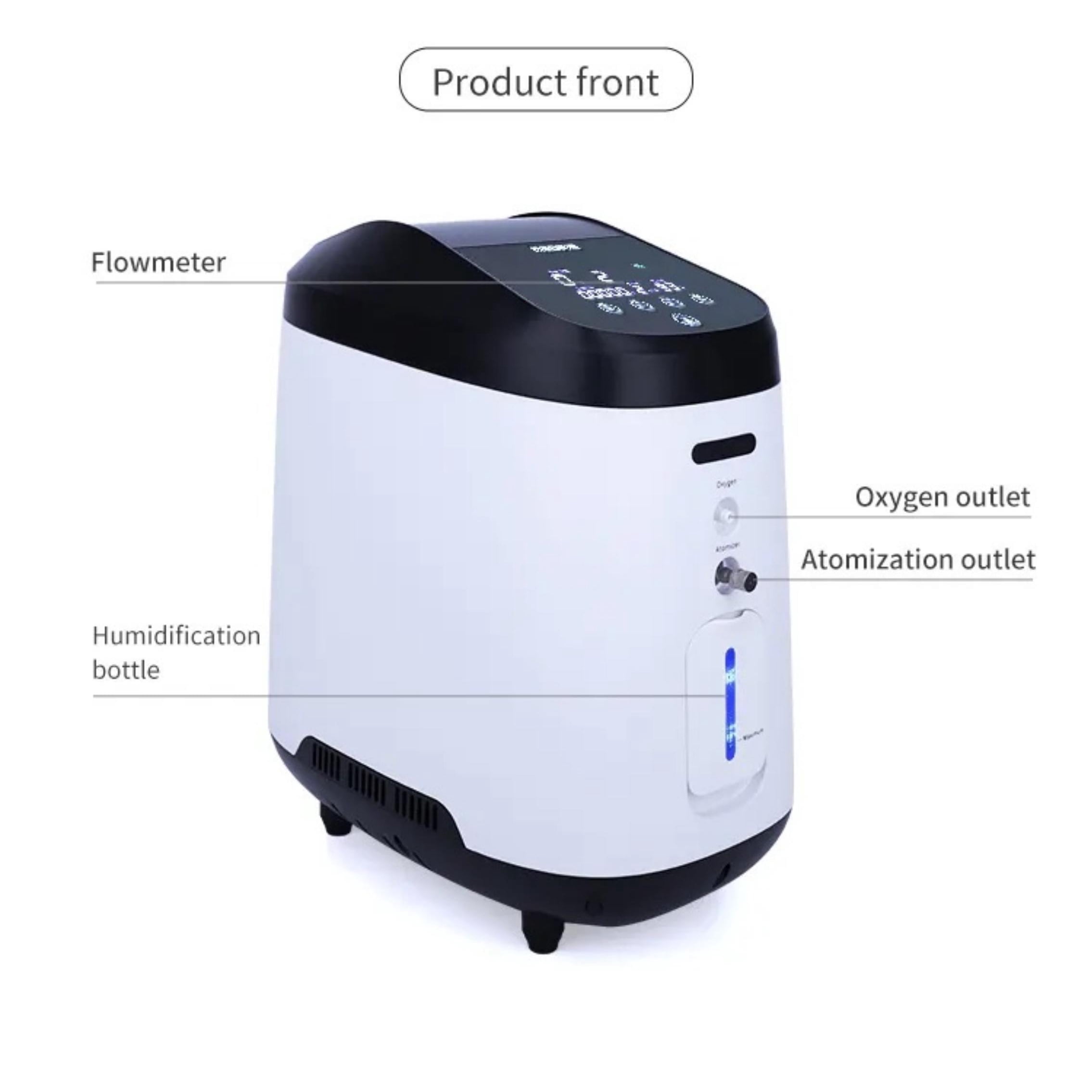 1-9LOxygen&generator Tube &filters 𝗐𝗂th Accessories-(24Hrs) Quiet(All-Age Use) Concentrator de oxigeno for home use,12𝑙𝑏𝑠 Lightwei H206