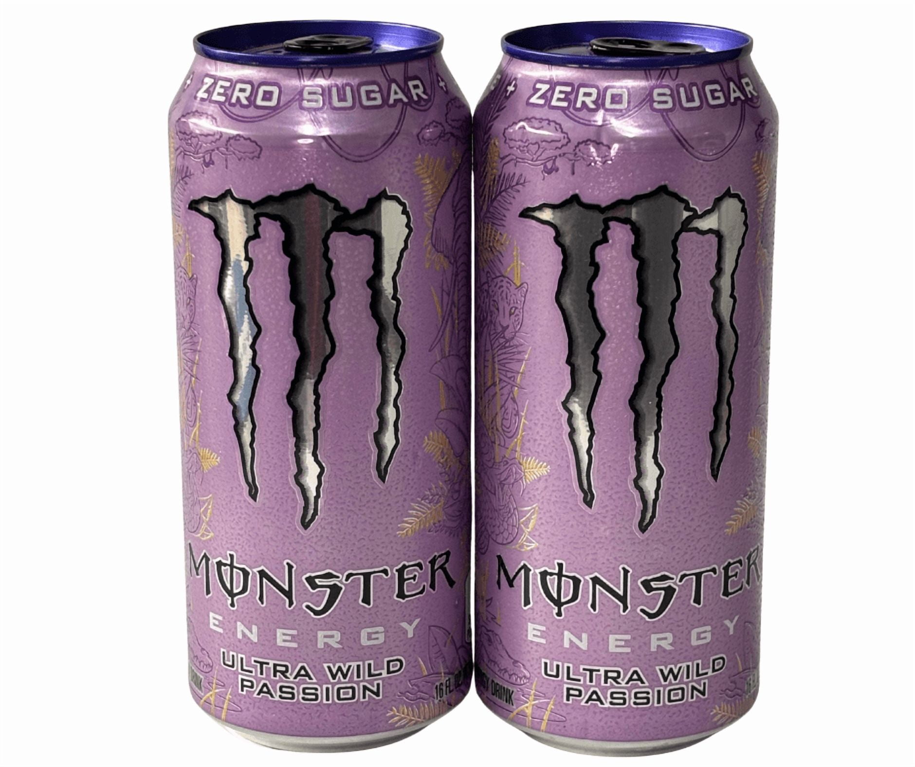 Monster Energy, Ultra Wild Passion, Zero Sugar, Energy Drink, 16
