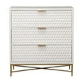 thumbnail image 2 of Trent Home Contemporary Small Wood 3 Drawer Accent Chest in White, 2 of 3