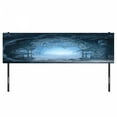 thumbnail image 3 of Fantasy Headboard, Passage Doorway Through Enchanted Foggy Palace Garden at Night View, Upholstered Decorative Metal Bed Headboard with Memory Foam, King Size, Navy Blue and Grey, by Ambesonne, 3 of 4