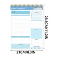 thumbnail image 3 of WIZUTIZ Loose-leaf Coil Note Book High Value English Planner Business Study Office Notepad Agenda Book Home Needs Breathable, 3 of 5