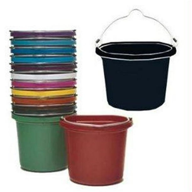 Fortex Industries Inc Flatback Bucket Orange 8 Quart FB108 ORANGE