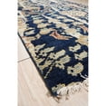 thumbnail image 4 of EORC OT105BL5X8 Hand Knotted Wool Modern Knot Rug, 5' x 8', Blue Area Rug, 4 of 5