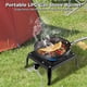 thumbnail image 3 of Quemador de estufa portátil, quemador de estufa individual de hierro fundido, cocina de gas GLP, quemador de estufa para acampar al aire libre, estufa de propano cuadrada pequeña para barbacoas de pat, 3 of 7