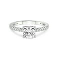 thumbnail image 3 of 3 Carat IGI Certified Cushion Shape Lab Grown Diamond Engagement Ring | 14K White Gold | Kylie Eternity Lab Diamond Ring | FG-VS1-VS2 Quality Friendly Diamonds, 3 of 5