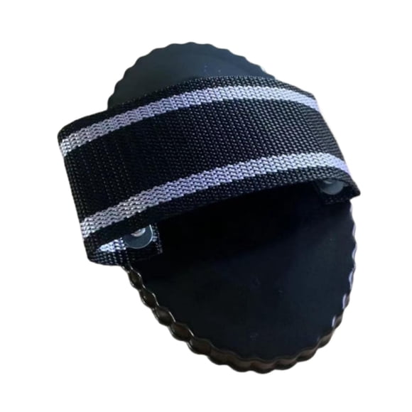 Cepillo de curry de metal con peine de curry, cepillo de caballo portátil ergonómico de acero al carbono, herramienta para arrojar caballos para