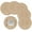 Khakie, variant on Set of 6 -Round Braided Placemats for Dining Table Table  Woven Heat Resistant Non-Slip Kitchen Table Mats, 14" Diameter, Beige