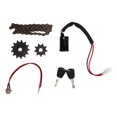 thumbnail image 3 of Bike Chain And Sprocket Set, 38 Link Bike Chain, 410 13 Tooth Sprocket 410 9 Tooth Sprocket With Keyway Electric Door Lock Set, 3 of 8