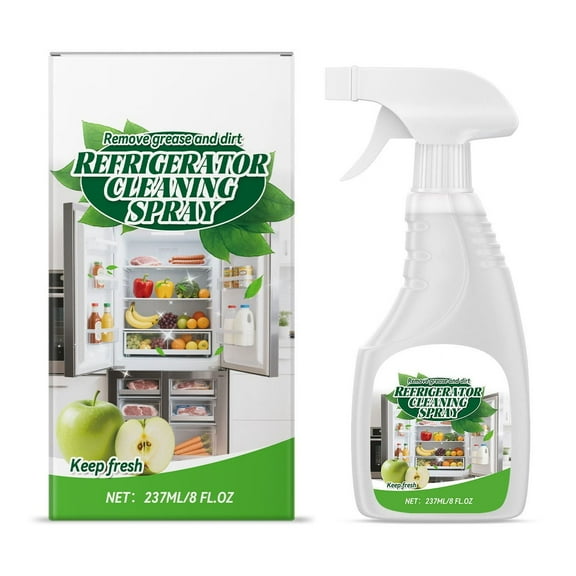 Refrigerator Cleaner Refrigerator Cleaning Spray, 237ml Decontamination Deodorizer, Kitchen Appliance Cleaner, Oil Stain Remover, Freshness Maintenance, Household Cleaning Solution Cleaning Spray