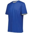 thumbnail image 2 of Augusta Youth Short Sleeve Mesh Reversible Jersey 1603 Royal/White S, 2 of 2