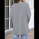 thumbnail image 4 of Blusas de Mujer de Larga con Cuello en V, Túnicas Casuales, Camisas Básicas, Blusas Holgadas Gris XXL, 4 of 7