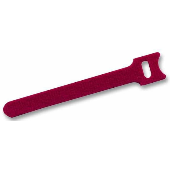 PRO POWER - Hook & Loop Cable Ties Red 500mm x 12mm 10 Pack