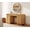 Oak Brown, variant on 58" Wooden Vanity Desk with Drawers and Cabinet, Modern Makeup Charging Table with Storage for Bedroom, Oak Brown
