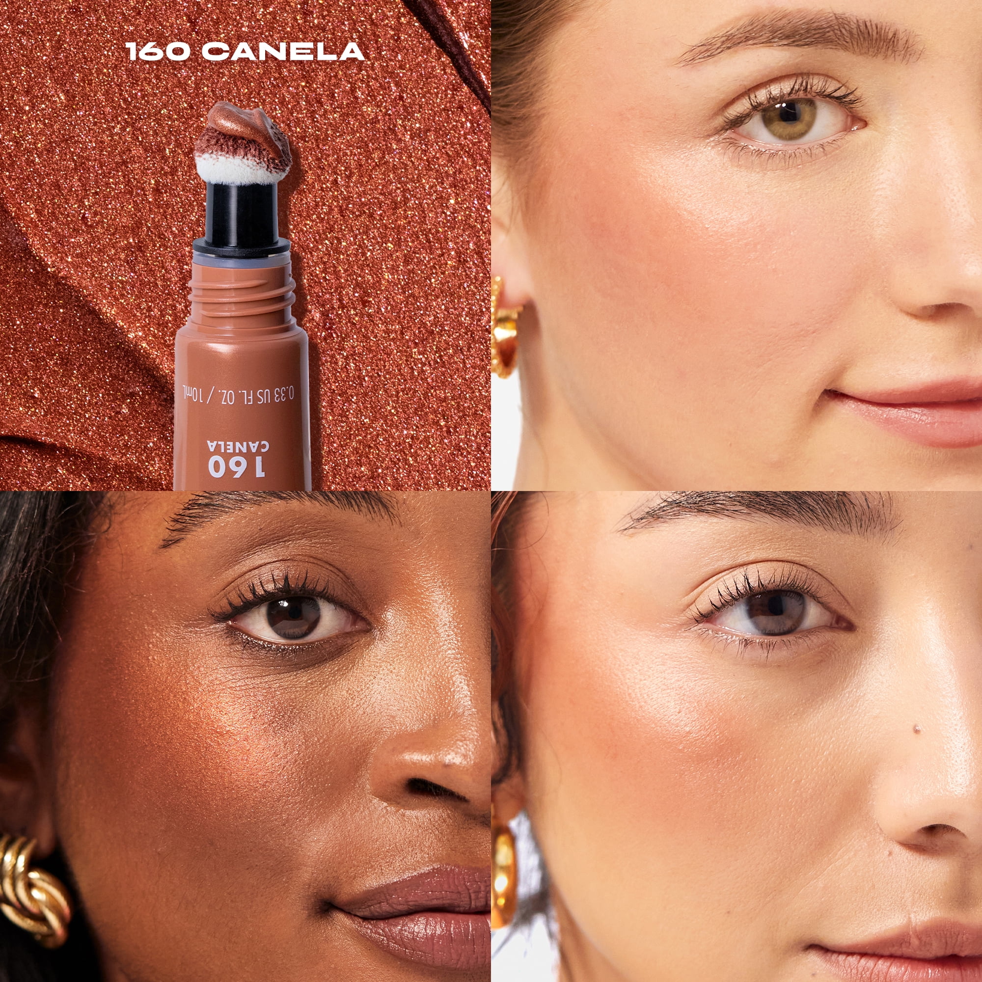 Milani Cheek Kiss Liquid Blush + Glow, Canela, 0.33 fl oz