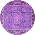 thumbnail image 1 of Ahgly Company Indoor Round Persian Purple Traditional Area Rugs, 5' Round, 1 of 4