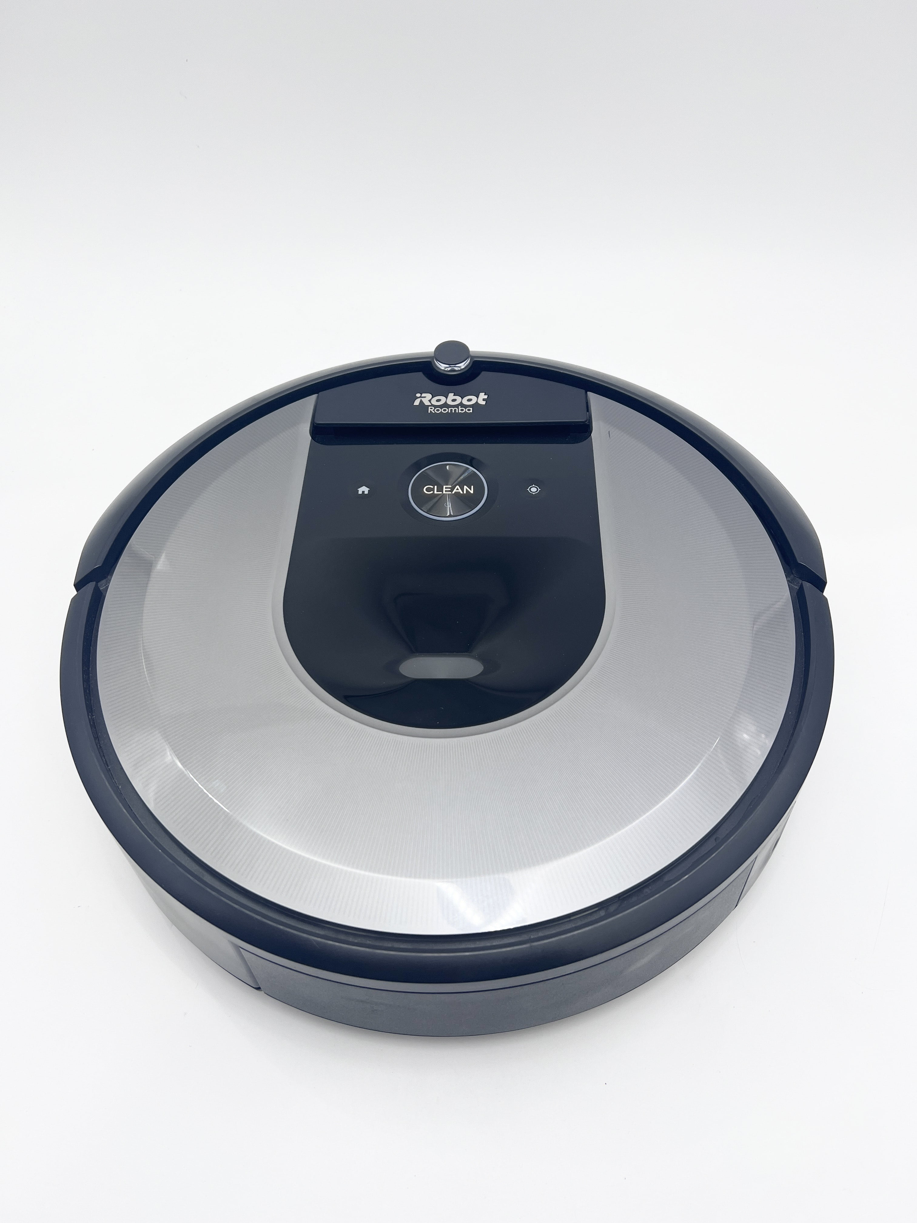Open Box iRobot Roomba i8+ (8550) Wi-Fi Self-Emptying Robot Vacuum - Medium  Silver 