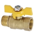 thumbnail image 1 of Válvula de bola, rosca macho G1/2 Suministro de plomería de bola Válvula de bola de gas combustible Diseño fácil de usar, 1 of 8