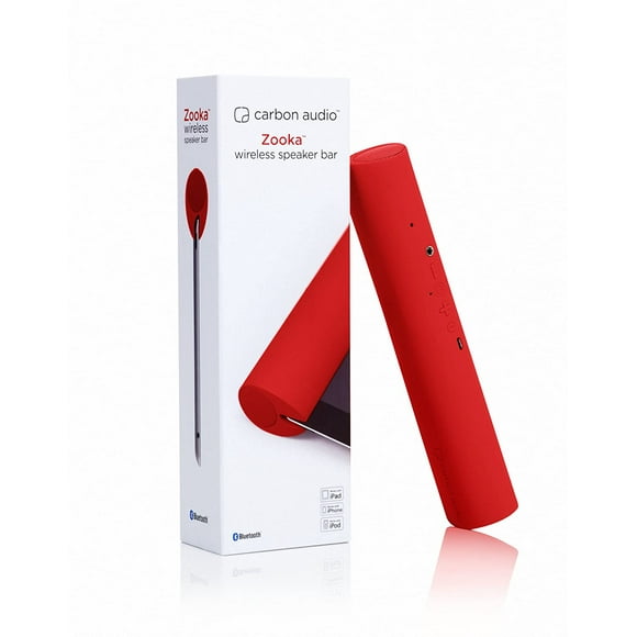 Zooka Wireless Speaker for iPad and Bluetooth Devices (Red)