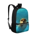 thumbnail image 2 of KUIFORTI Cute Seal Kids Big Capacity Backpack 17 Inch Schoolbag Container Bag with Multi-pockets and Adjustable Strap Foam Padding, 2 of 6