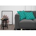 thumbnail image 3 of Ambesonne Teal Throw Pillow Cover 2 Pack, Kittens Pink Hearts, 18", Teal Pink Dark Blue, 3 of 5