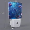 thumbnail image 2 of Balery Deep Sea Glowing Fishes Luz Nocturna LED con Sensor Automático, Enchufe con Sensor Crepuscular, Luz Suave de 0.5W para Dormitorio, Pasillo, Baño-EU, 2 of 7