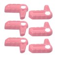 thumbnail image 1 of Unique Bargains 6 Pcs Housse de Poignée d'Interrupteur de Retrait de Toit Rigide pour Jeep Wrangler JL JLU 2018-2023 Rose, 1 of 7