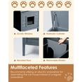 thumbnail image 3 of FURRYFECTION Outdoor-Cat-House-Insulated, Large Wooden Pet House for Multiple Cats with fold-up Stair & Acrylic Side Window, 3 of 5