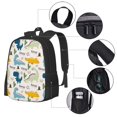 thumbnail image 2 of Balery Childish Dinosaur Mochila para hombre y mujer - Tela Oxford 600D resistente - Gran capacidad, resistente al agua, ideal para la escuela, viajes y senderismo, 2 of 6